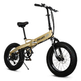 20" Folding Fat Tire Ebike - WiredWheelz