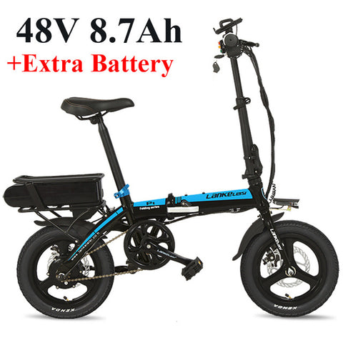 P1 14" Mini Portable Folding Electric Bike - WiredWheelz